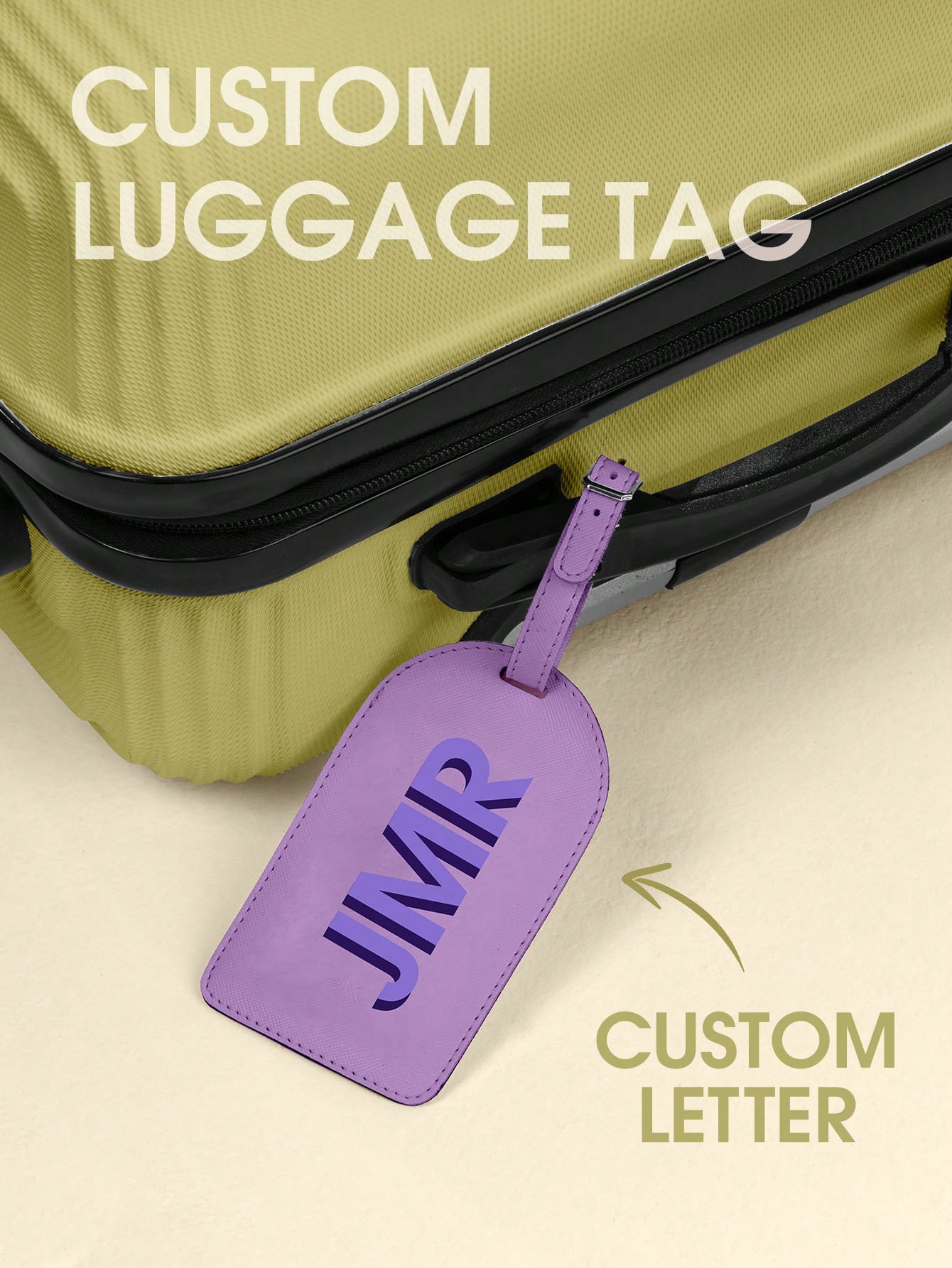 Wedding Shop - Tag Bagasi Inisial Pribadi Huruf Kustom