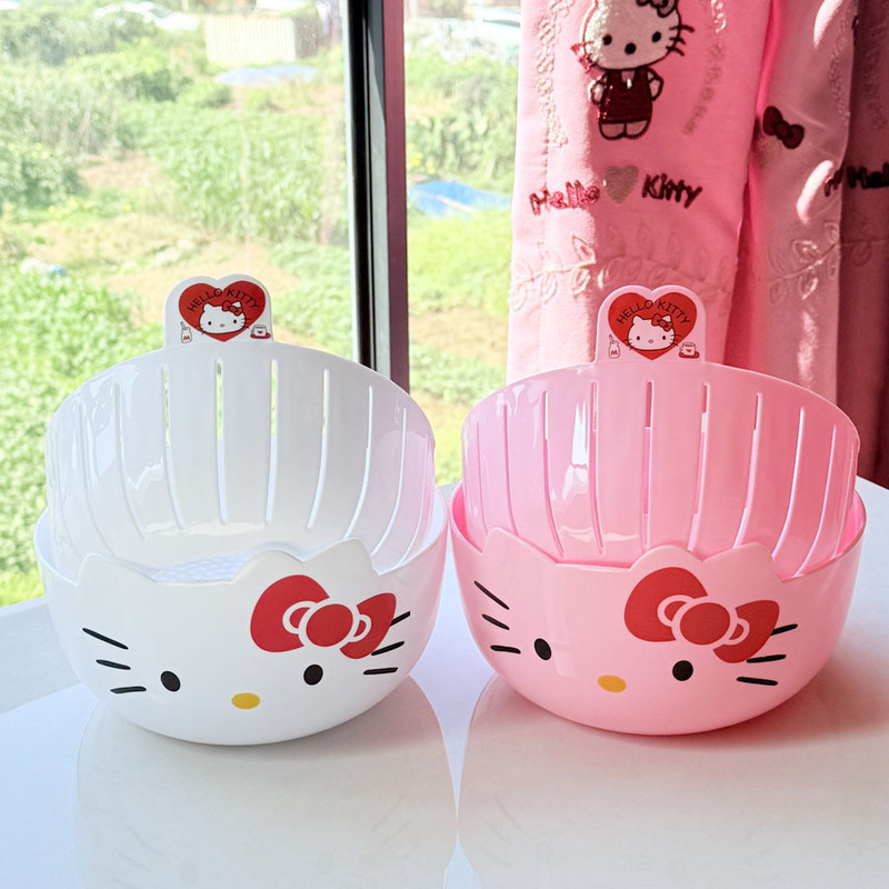 Wedding Hampers - Keranjang pembuangan dua lapis Hello Kitty,