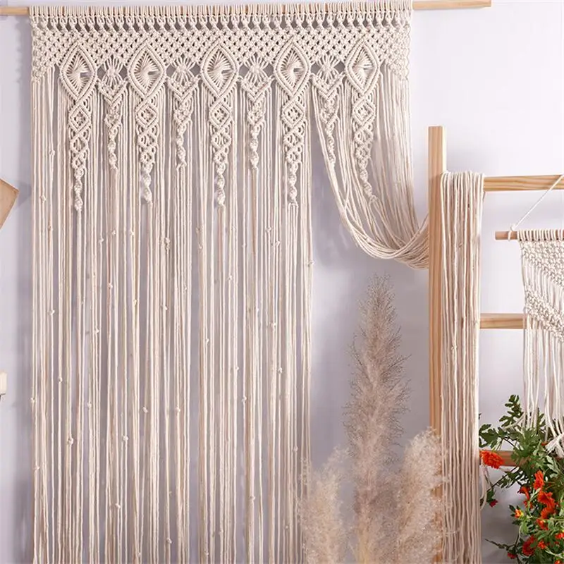 Wedding Backdrop Curtain - Tirai pintu permadani gantung dinding Macrame