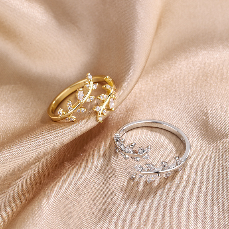 Wedding Job - Emas perak Sterling 925 zirkon cabang