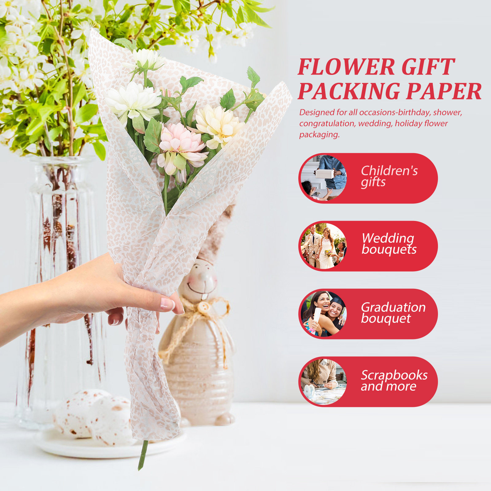 Kertas Pembungkus Bunga DIY Ke - Wedding Packaging ulasan dan harga