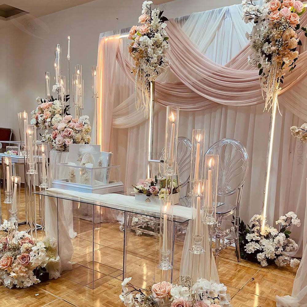 Gorden Latar Belakang Putih Uk - Wedding Backdrop Curtain ulasan dan harga
