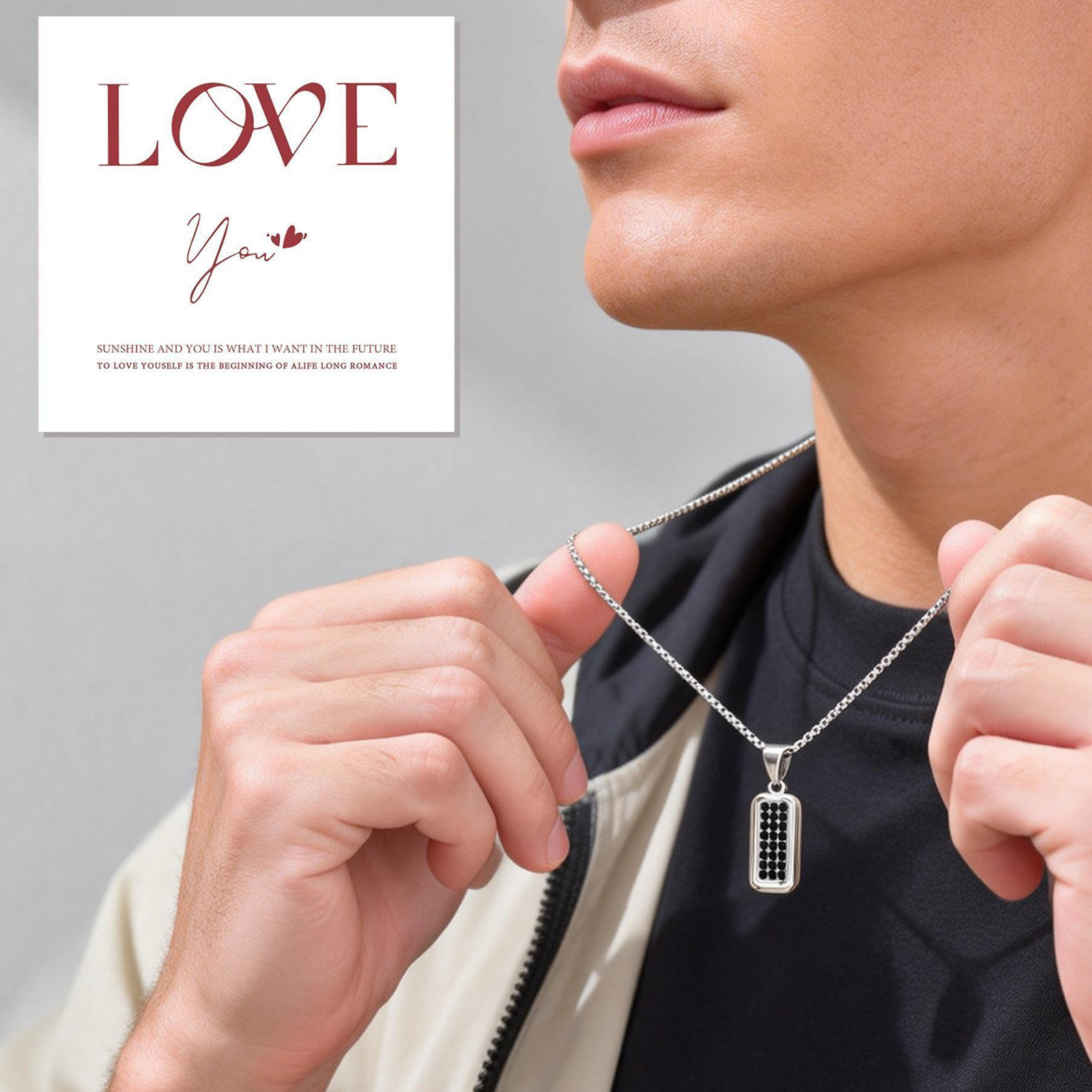 Kalung Dog Tag Personalisasi u - Wedding Job ulasan dan harga