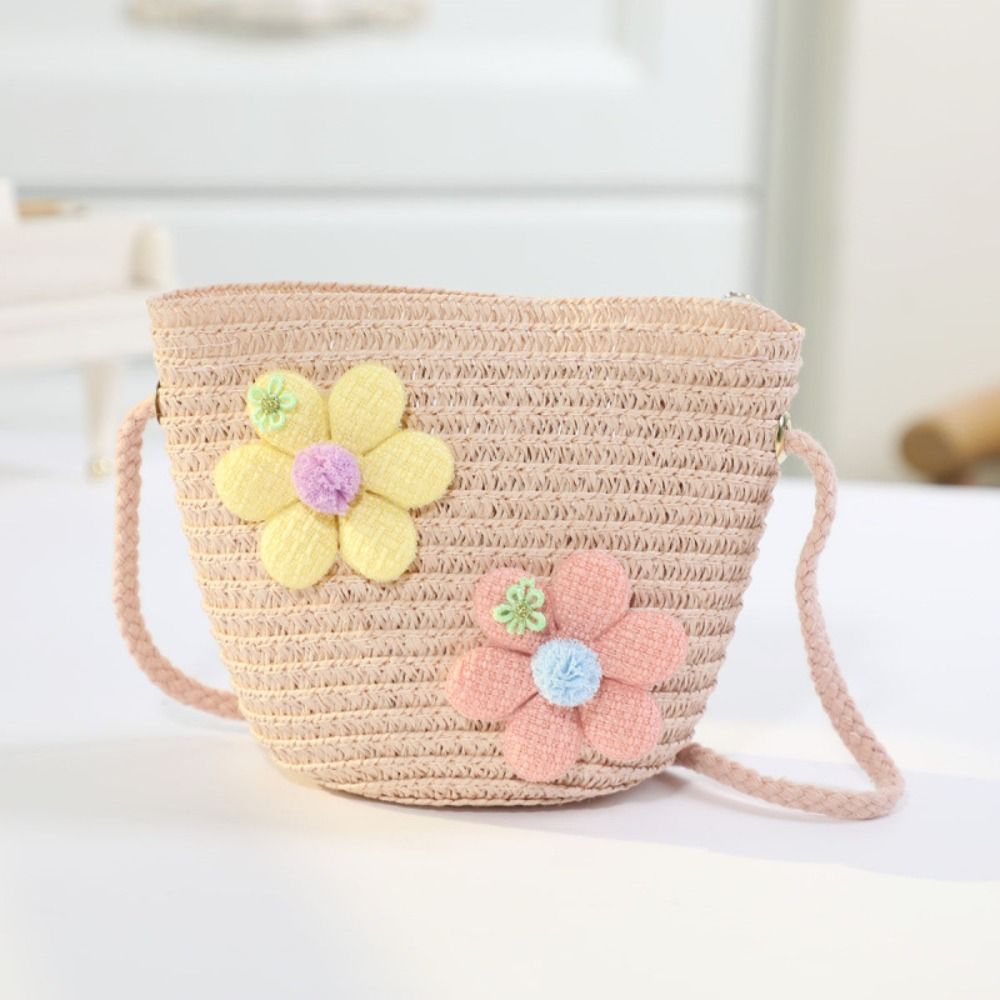 Tas Jerami Anyaman Tangan Lucu - Flower Girl Basket ulasan dan harga