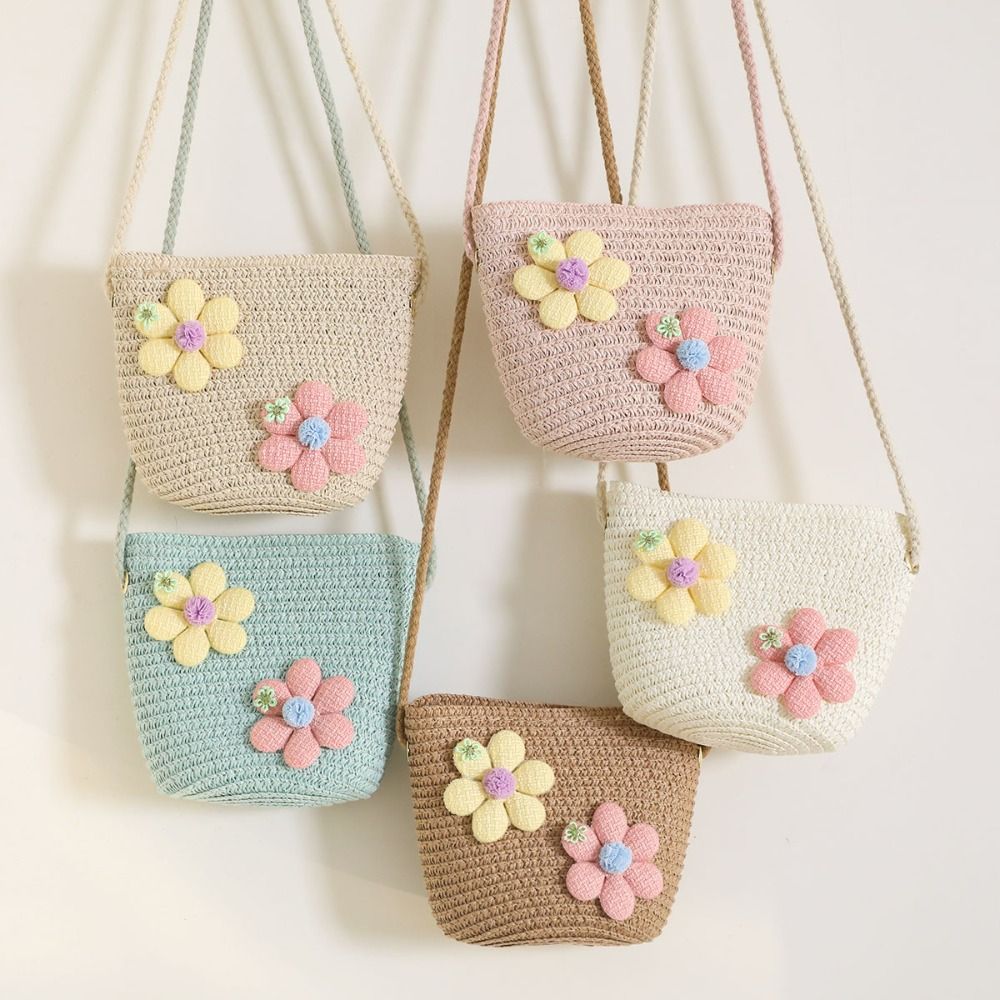 Tas Jerami Anyaman Tangan Lucu - Flower Girl Basket ulasan dan harga