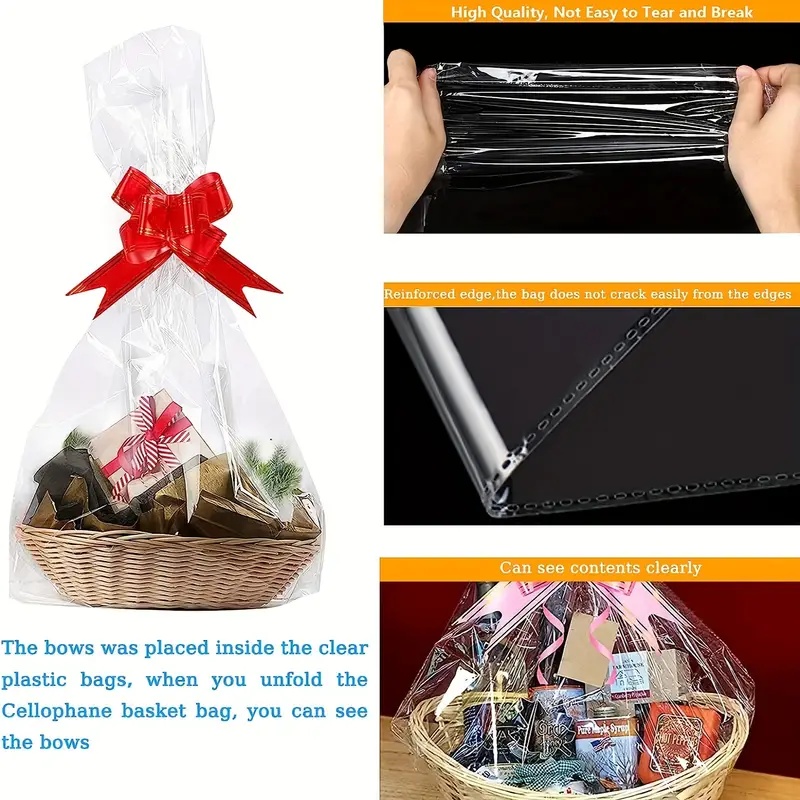 20/50 buah tas selofan bening  - Wedding Hampers ulasan dan harga
