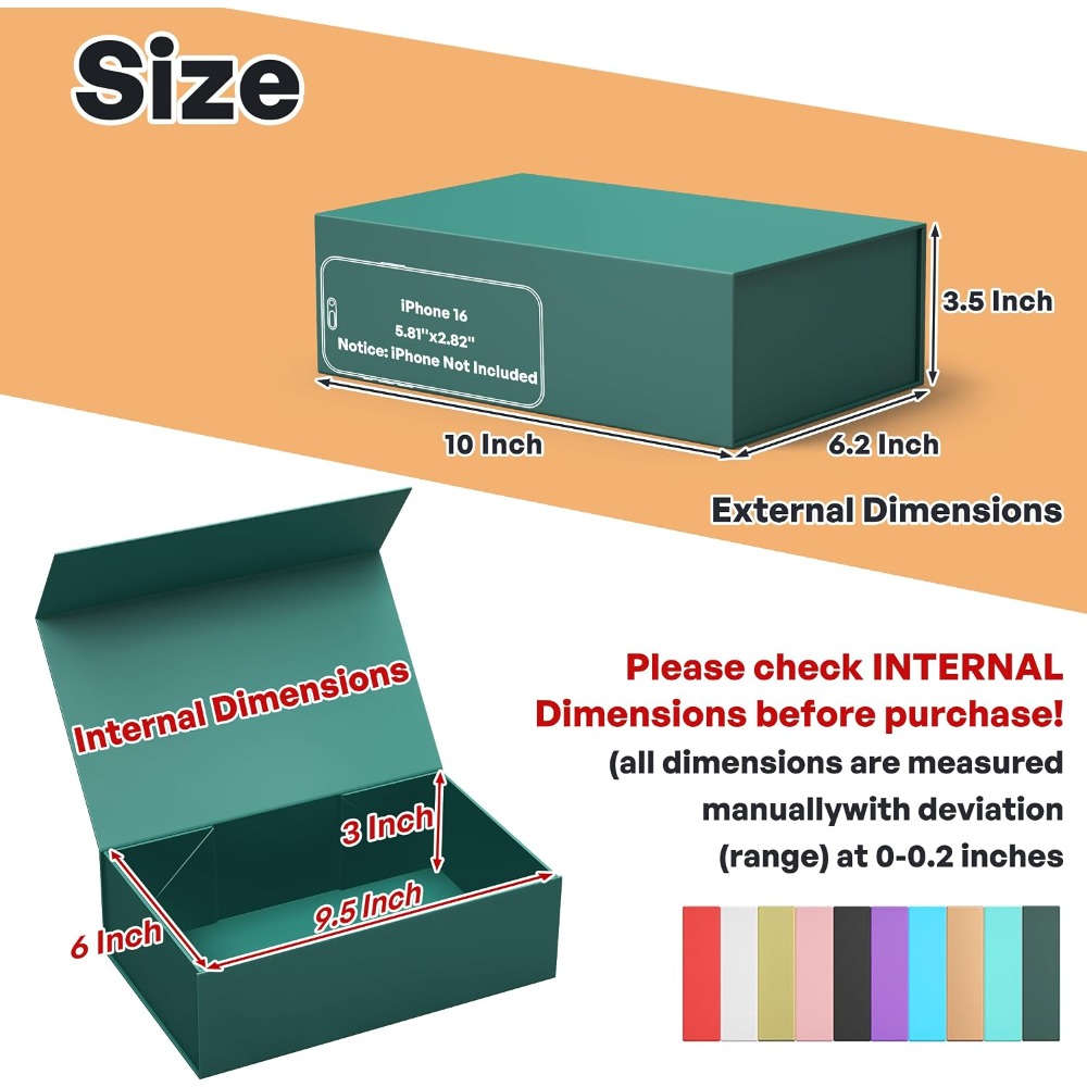 Kotak Hadiah Hijau dengan Penu - Wedding Packaging ulasan dan harga