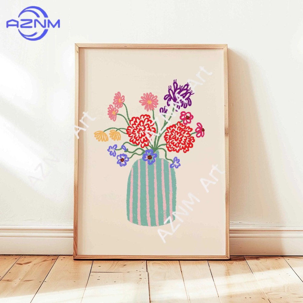 1/3 Buah Vas Bunga Abstrak Pos - Flower Girl Basket ulasan dan harga