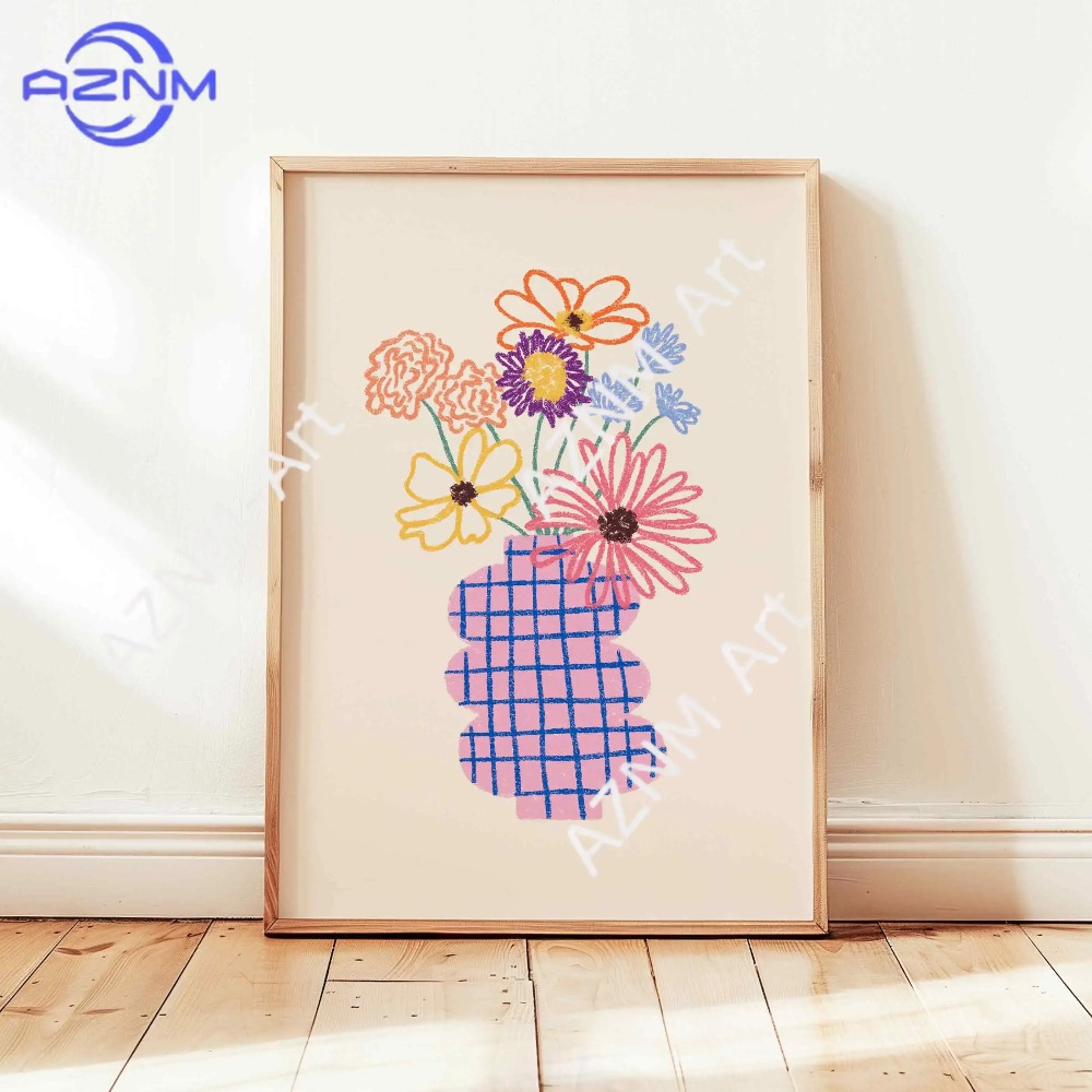 1/3 Buah Vas Bunga Abstrak Pos - Flower Girl Basket ulasan dan harga