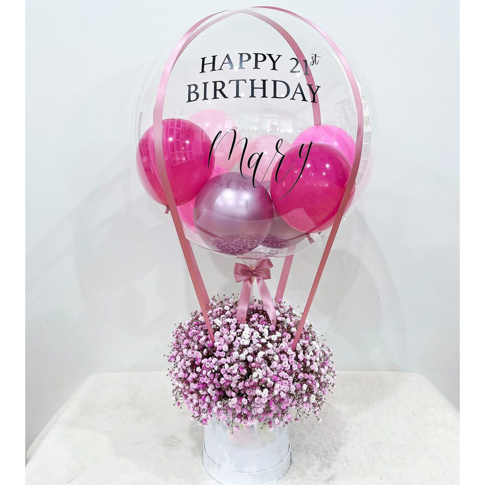 Hadiah Menghambat Balon Kotak  - Wedding Hampers ulasan dan harga