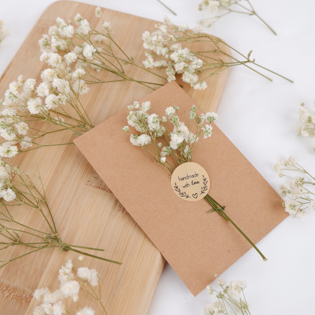 Bunga Kering Putih Mini Gypsop - Flower Girl Basket ulasan dan harga