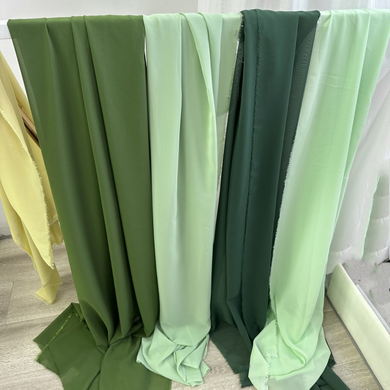 Kain sifon hijau alpukat zaitu - Wedding Backdrop Curtain ulasan dan harga