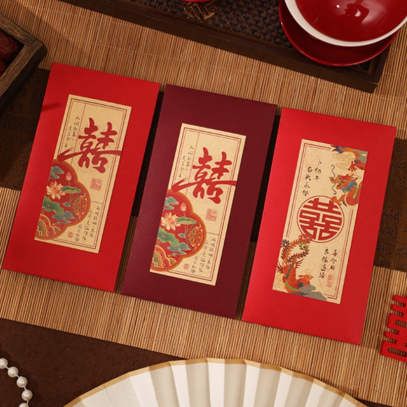2/4 Buah Amplop Merah Pernikah - Wedding Envelopes ulasan dan harga