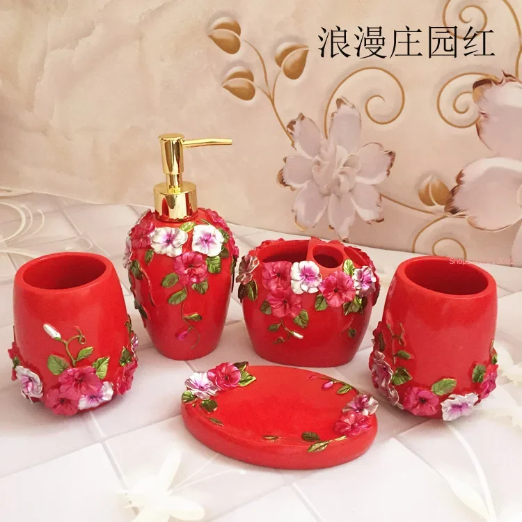 5pcs/set Perlengkapan Kamar Ma - Wedding Bathroom Supply Kit ulasan dan harga