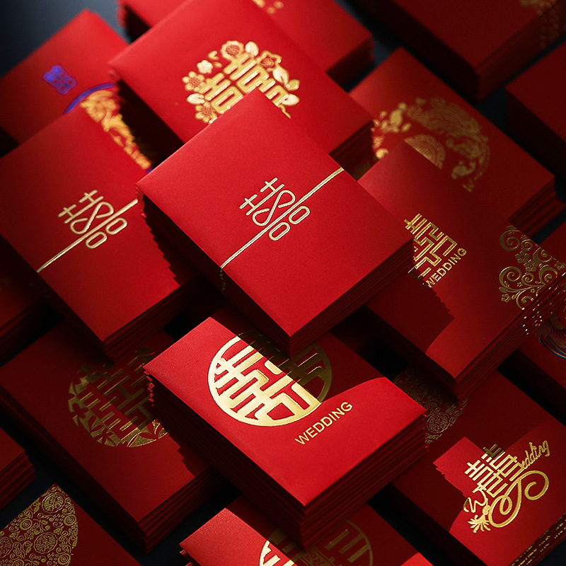 50 buah amplop merah Tahun Bar - Wedding Envelopes ulasan dan harga