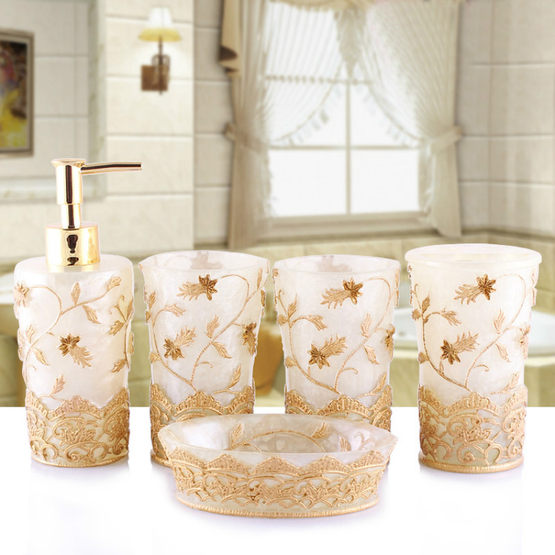 Perlengkapan Kamar Mandi Resin - Wedding Bathroom Supply Kit ulasan dan harga