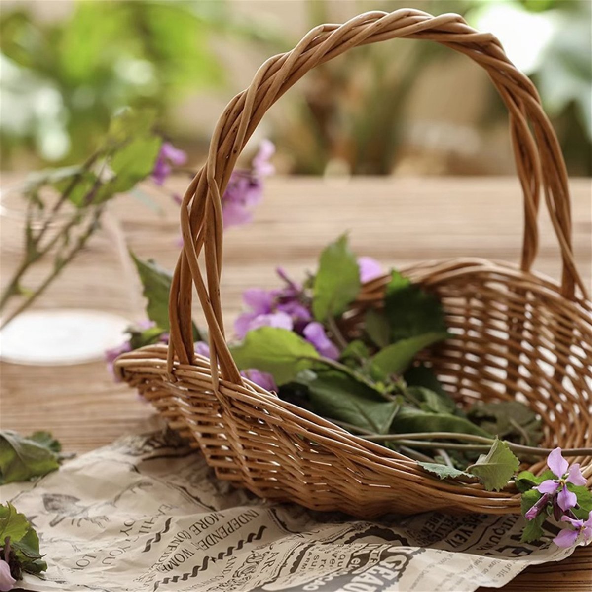 Keranjang Piknik ABST Keranjan - Flower Girl Basket ulasan dan harga
