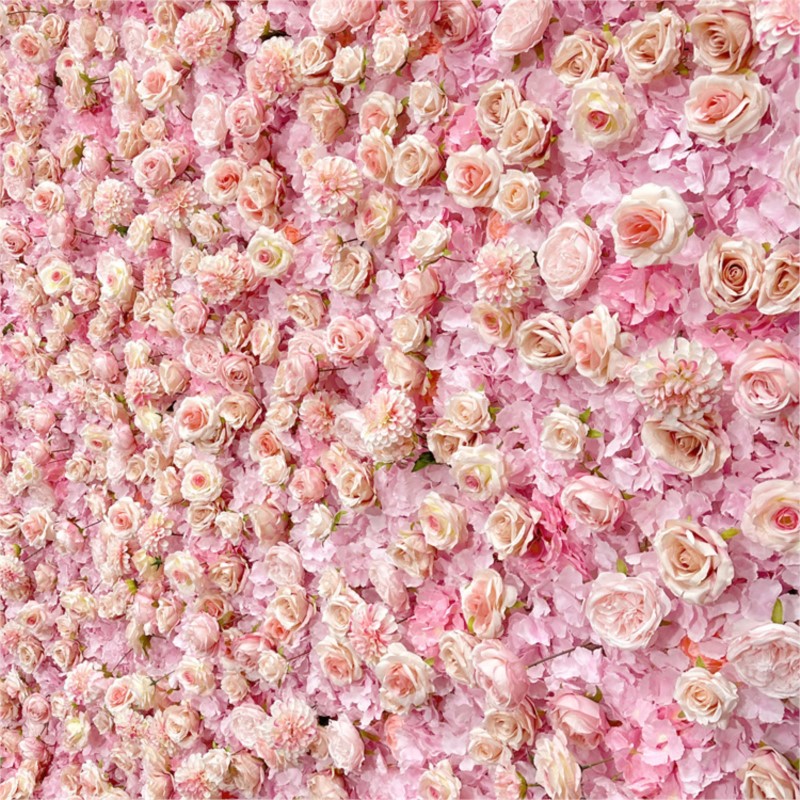 Dinding Bunga Kain Hydrangea M - Wedding Backdrop Curtain ulasan dan harga