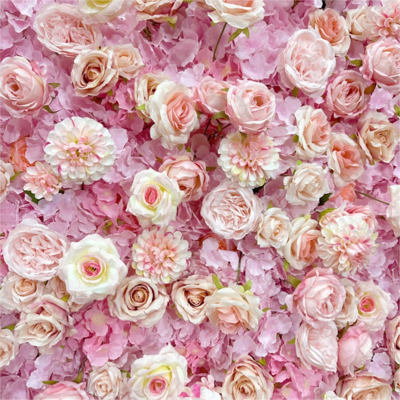 Dinding Bunga Kain Hydrangea M - Wedding Backdrop Curtain ulasan dan harga