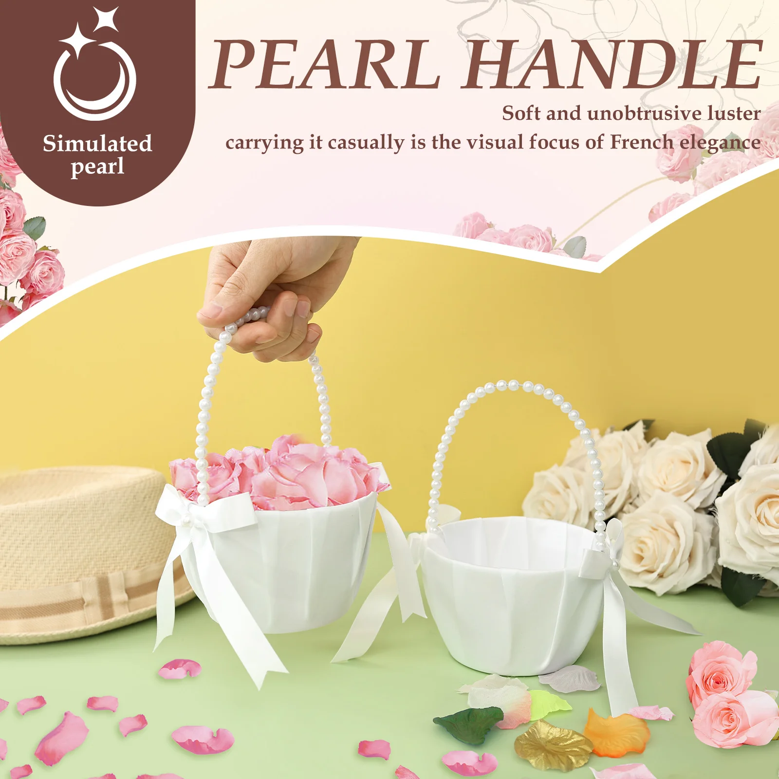 2 Buah Keranjang Bunga Pernika - Wedding Hampers ulasan dan harga