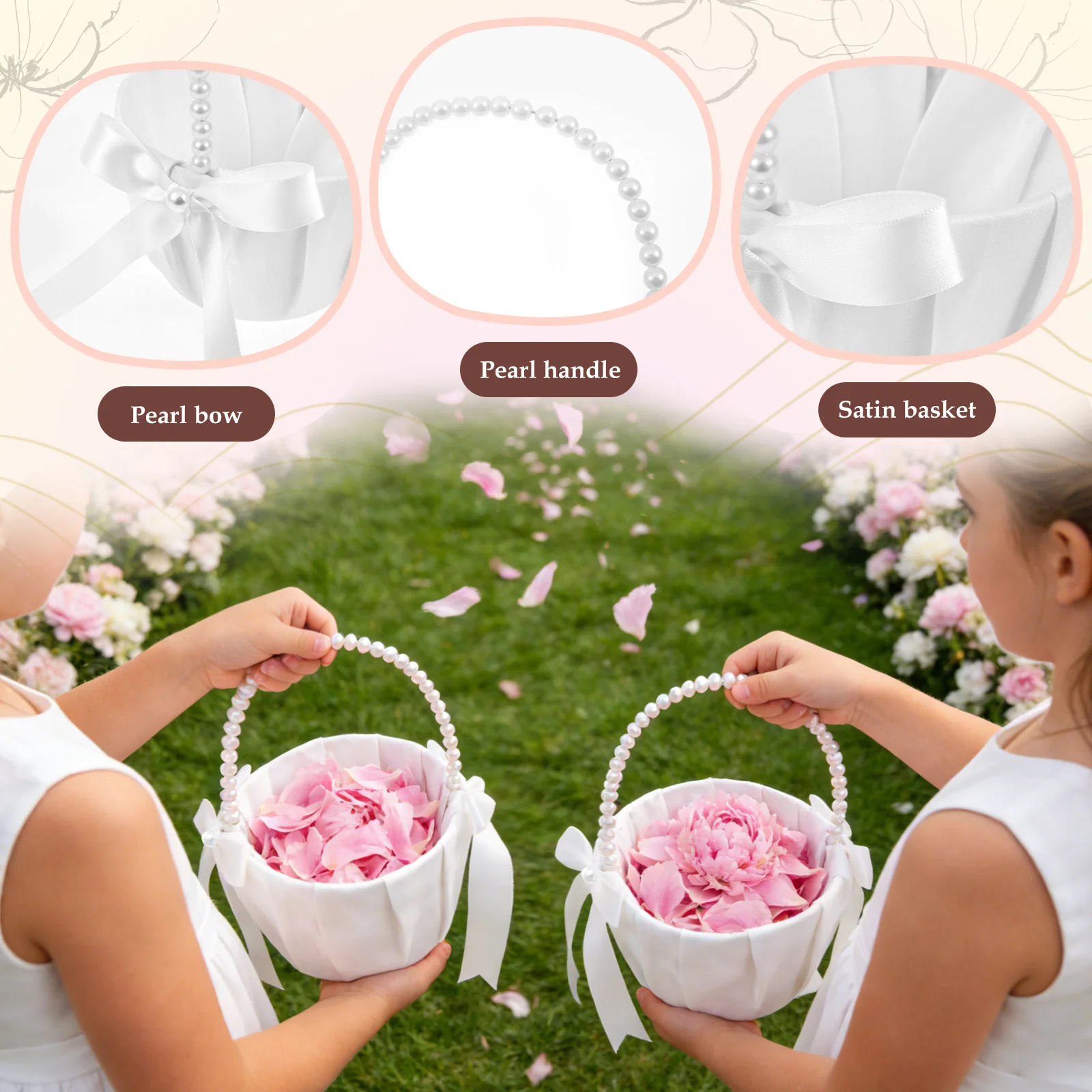 2 Buah Keranjang Bunga Pernika - Wedding Hampers ulasan dan harga