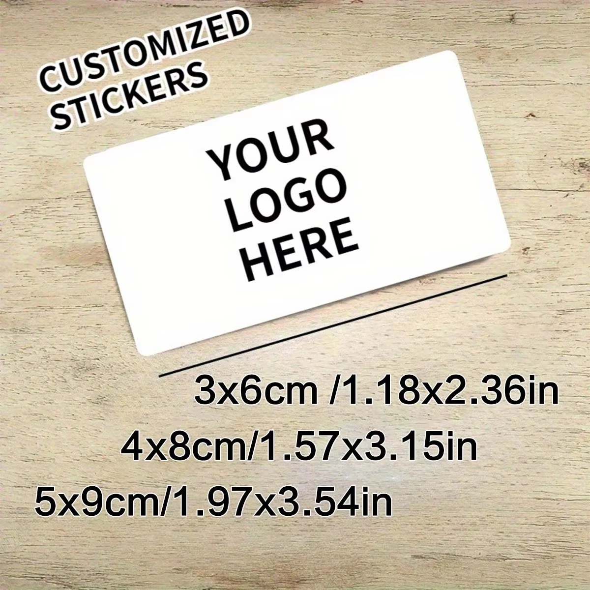Stiker Persegi Panjang Kustom  - Wedding Shop ulasan dan harga