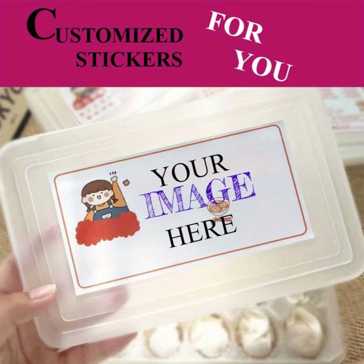 Stiker Persegi Panjang Kustom  - Wedding Shop ulasan dan harga