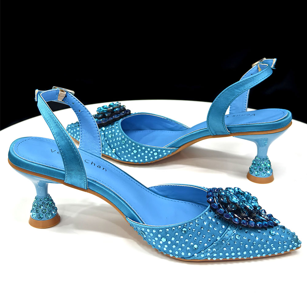 Sepatu Hak Tinggi Kristal Rhin - Wedding Packaging ulasan dan harga