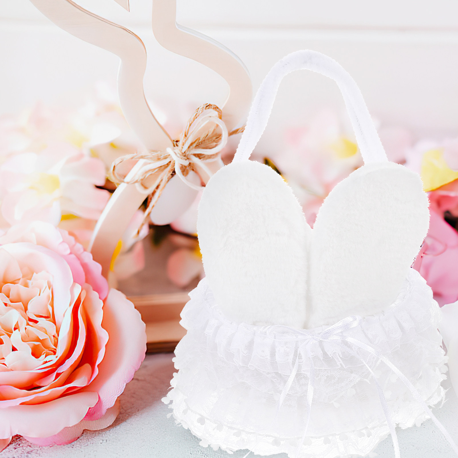 Keranjang Bunga Bentuk Telinga - Flower Girl Basket ulasan dan harga